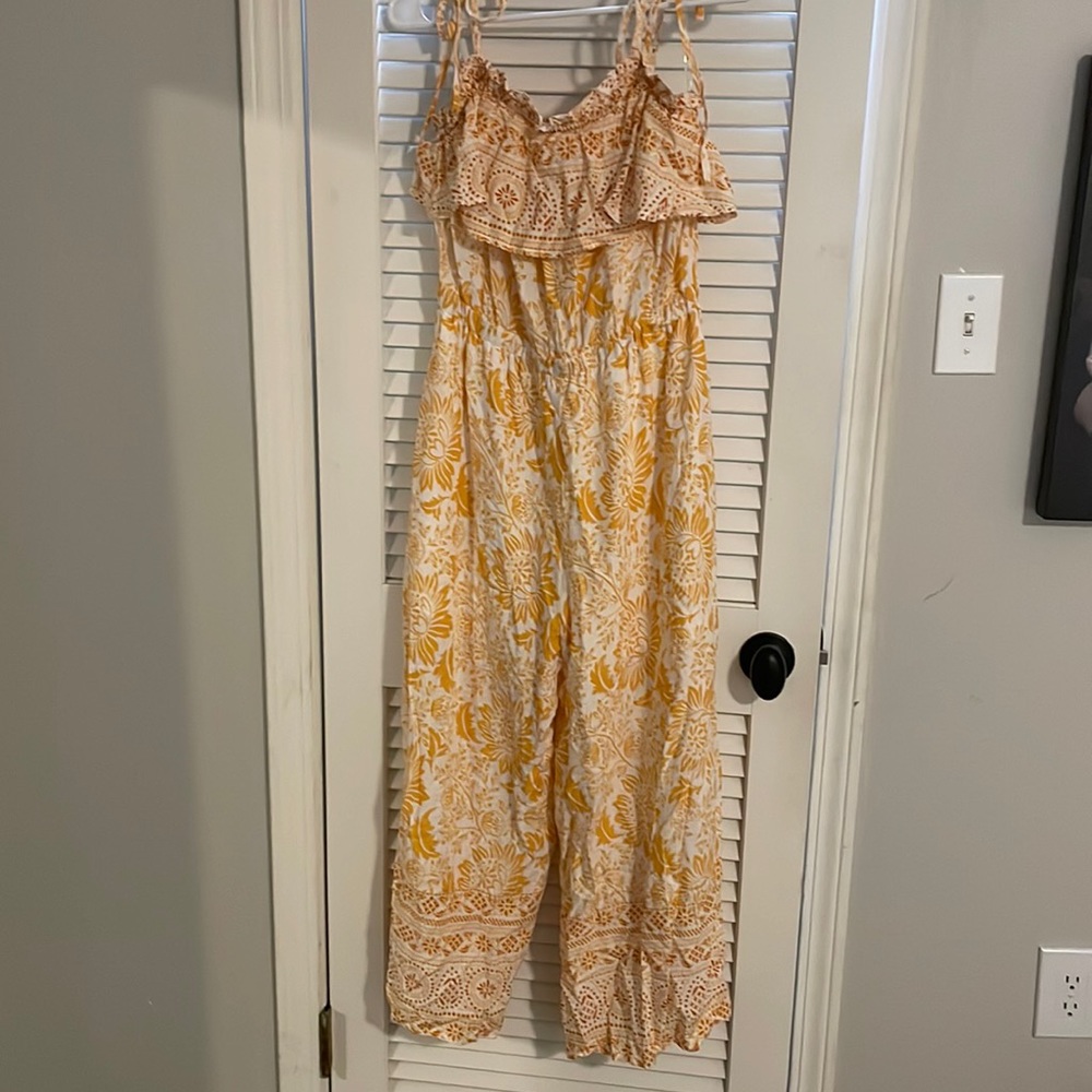Entro yellow floral jumper size medium